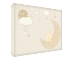 Peinture sur toile sur le mur, beige, Medium (30 x 40 x 4 cm)