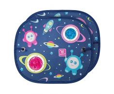 Ben-bat Parasol rond, gris, 2 pièces