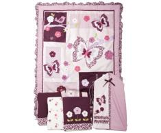 Lambs & Ivy Luxury Parure de lit enfant 5 pièces Motif Plumberry