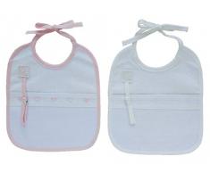 Duffi Baby - 5030-06 - Bavoir Panama - 2 Pièces - 20 x 25 cm