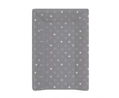 babyCalin Matelas à Langer Luxe Etoile Gris Fonce 50 x 70 cm - Avec toise imprimée