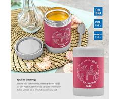 reer ColourDesign Boîte de conservation pour aliments pour bébé avec fond antidérapant Rouge framboise 300 ml
