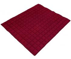 Ideenreich 2539 Tapis déveil pour bébé Effet gaufré Rouge 130 x 150 cm