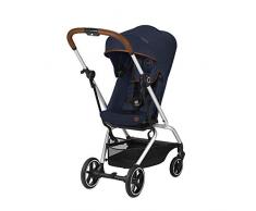 CYBEX Gold Poussette Eezy S Twist+, Siège pivotant à 360°, Ultra compact, Léger, De la naissance à 17 kg (environ 4 ans), Collection Denim, Bleu