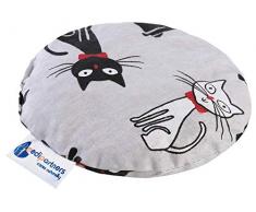 Medi Partners Coussin de noyaux de cerises pour bébé 180 g Rond 15 cm Gris