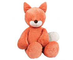 Nattou Doudou Peluche Oscar le Renard, Compagnon de Naissance, Taille : 75 cm, Fanny et Oscar, Orange