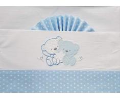Duffi Baby 0727-12 Parure de lit 3 pièces en coton Motif ours et étoile