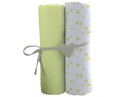Babycalin Lot de 2 Draps Housse 70 x 140 cm