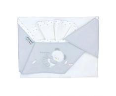 Andy & Helen 3/400d03 _ GR Drap Lit Brodé, gris