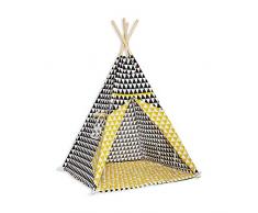 Fun with mum TEE-MAT-CON-TRI Tipi Set avec tapis de sol Contrast Triangle