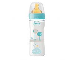 Chicco Biberon Bien-être Polipilene et de silicone Boy 250ml 2m +