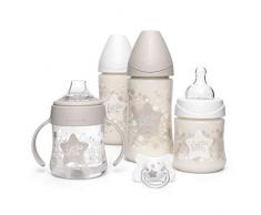 Suavinex Coffret My Essentials Etoile Blanc 1 Sucette 2/4M + 2 Biberons 270 ml + Biberon 150 ml + 1 Tasse à Boire 150 ml
