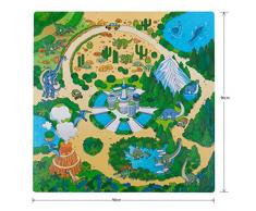 BodenMax® Tapis de Jeu Puzzle pour Enfant et Bébé - Tapis Dinosaures - Dalles de Protection en Mousse Emboîtables EVA 30x30x1 cm (9 pièces)