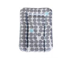 Geuther Matelas à Langer souple, coloris: Pois gris et bleu - 52 x 75 cm