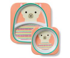 Brandnameinternal Zoo (Assiette en mélamine et ensemble de bol) – Lama