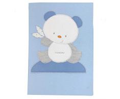 Andy & Helen 2/501cd03 _ c Couverture Berceau Brodé Piquet, bleu clair