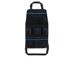 Brica by Munchkin Protecteur de Siège Arrière et Organisateur de Poussette 2 en 1, Imperméable, Noir