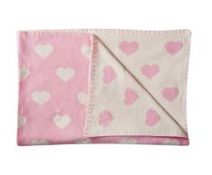 Schardt 15 001 201 Baby Couverture plaid Big Star, 95 x 120 cm, rose