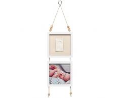 Baby Art My Little Bird Cadre photo mural avec kit empreinte Blanc