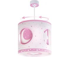 Dalber Lampe de Plafond - Suspension Rotative - Lune Rose