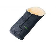 La Fourrure 109209 Peau dagneau Chancelière MERIBEL pour coque bébé et Nacelle, anthracite/Melange