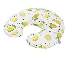 Rotho Babydesign Coussin dAllaitement Mini, 180 x 33 cm, Dès 0 mois, Lavable en machine, Hypoallergénique, Lemon Chill