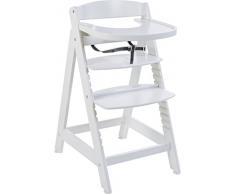 roba Chaise haute évolutive Sit Up MAXI, chaise haute en bois extra-grande, avec plateau et arceau de sécurité, chaise haute qui suit la croissance de votre enfant, de chaise haute dévient chaise