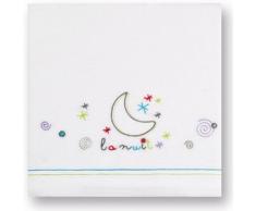 pirulos 68320016 – Draps Spot lit 60 x 120, Blanc et Pistachio