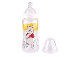 Tigex Multiflow biberon en verre avec capuchon antifuite, de 0 à 6 mois, 300 ml, motif Winnie lOurson Disney