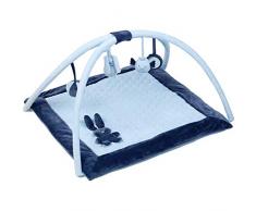 Nattou Tapis dÉveil avec Arches, Lapin Lapidou, 80 x 80 x 40 cm, Bleu