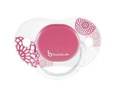 Badabulle 2 Sucettes Réversibles 12-36 Mois pour Fille Flower Power Blanc