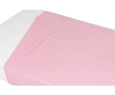 Taftan Drap de Lit Vichy rose (120 x 150 cm) - Rose clair