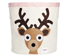 3 Sprouts Sac de Rangement pour Jouets Cerf