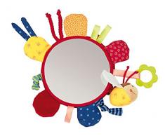 sigikid 40120, fille et garçon, peluche d’activités fleur, multicolore