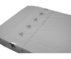 Taftan Drap de Lit Etoiles gris (120 x 150 cm) - Gris
