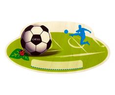 Hess Jouet en bois 30300 – Portemanteau Football en bois, env. 35 x 17 cm