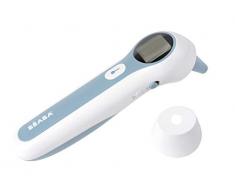 BÉABA, Thermomètre Infrarouge Mesure Auriculaire, Frontale, Ambiante, Mode Enfant Et Adulte, Multi-Usage, Code Couleur, Prise de Mesure Ultra Rapide, sans Contact Peau, Thermospeed