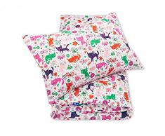 Pepi Leti 685843715900 Parure de lit pour enfant Motif chats féminins Multicolore