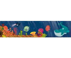 Wandpiraten Papier peint mural pour enfants Monde marin 200 x 46,5 cm