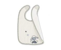 Sterntaler Mouton Stanley Bavette À Velcro pour Bébé , Taille : 26 x 38 cm, Beige (écru)