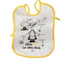 Fashy 1708 Sheepworld Bavoir en plastique Texte en allemand Lavable en machine à 30°C