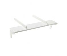 DOMIVA Plan Arrière Transformable en Étagère Blanc