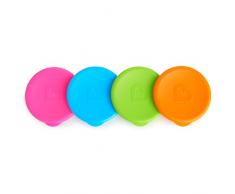 Munchkin Tasse Miracle 360ᵒ Couvercles - multicolores , lot de 4