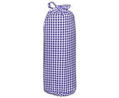 Taftan Drap Housse Vichy bleu foncé (70 x 140 cm) - Bleu foncé