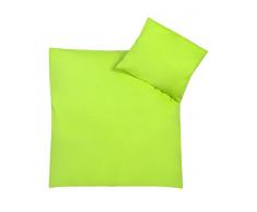 Julius Zöllner Parure de lit avec housse 80 x 80 cm et taie 35 x 40 cm, Vert