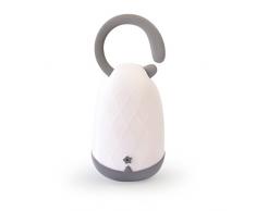 Pabobo - Lumiblo - Veilleuse et Lanterne Nomade Magique pour Enfant - Rechargeable - Fonctionne au souffle - Blanc