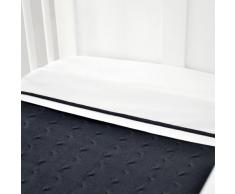 Babys Only Drap Lit de Bébé blanc avec liseré bleu marine (150 x 120 cm) - AUTRE