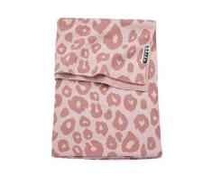 Meyco 2733014 Panter Couverture tricotée pour bébé Rose/rose 75 x 100 cm