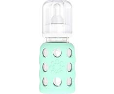 Lifefactory 110013 Biberon en Verre avec Protection en Silicone