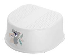 Rotho Babydesign Tabouret ,Base et Pieds Antidérapants, Motif Koala, Bella Bambina, Blanc, 20024 0001 CQ